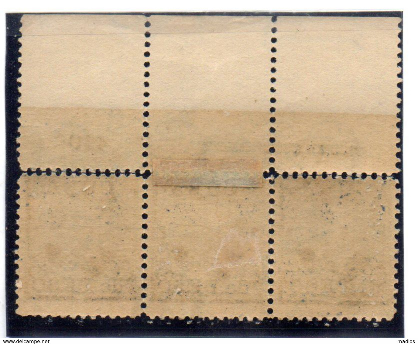 10052 CUBA US Adm. Scott 225 Strip Of  Of 3 Pl #410.opened & Reinforment W/hinge Scott Value $100 - Ungebraucht