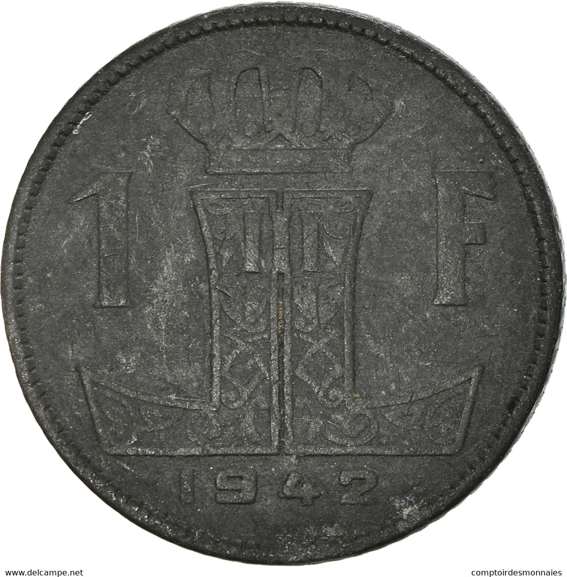 Monnaie, Belgique, Franc, 1942, TTB, Zinc, KM:127 - 1 Frank