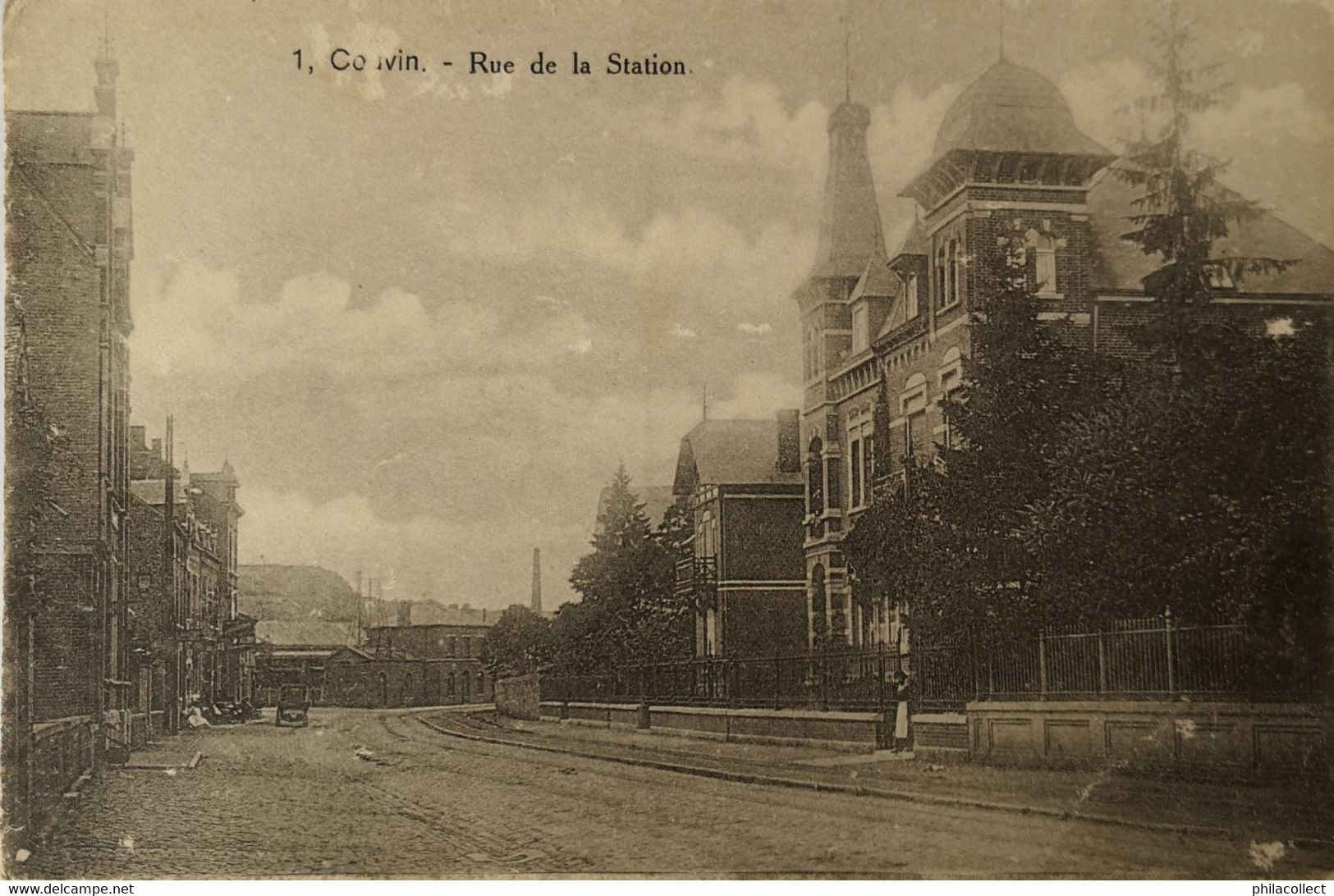 Couvin // Rue De La Station 1920? Schaaf Plekjes - Couvin