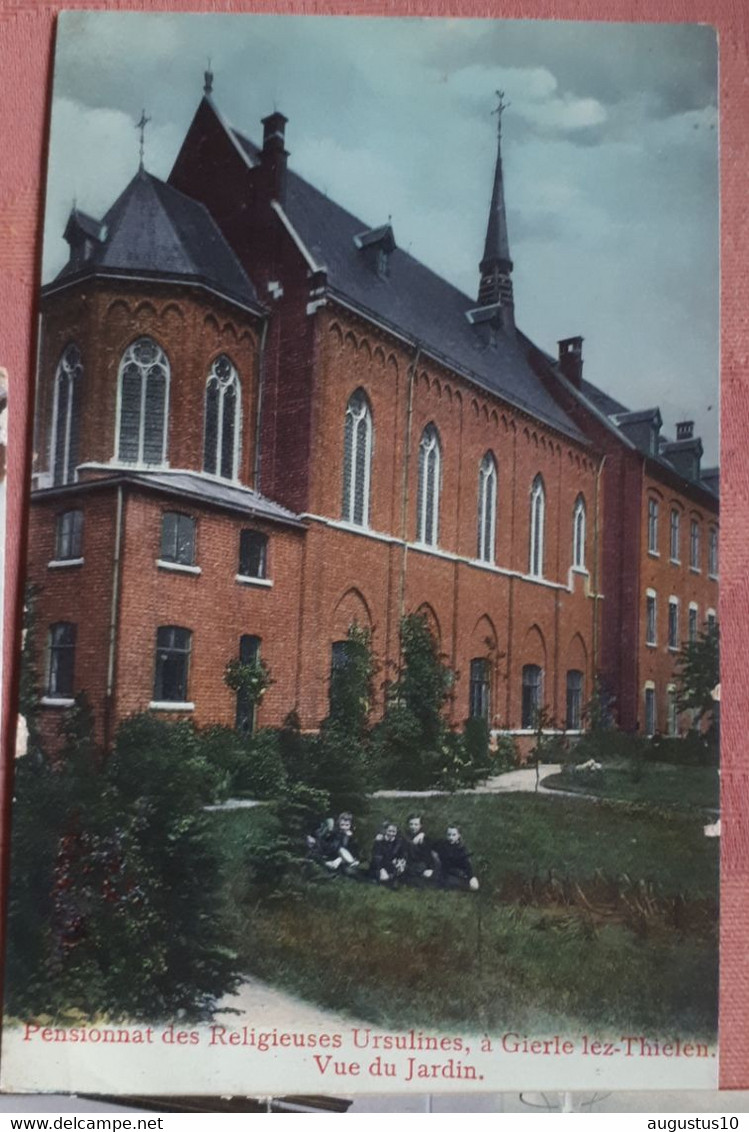 GIERLE 15 VERSCHILLENDE OUDE , GEKLEURDE postkaarten 1912/18 PENSIONAAT URSULINNEN.