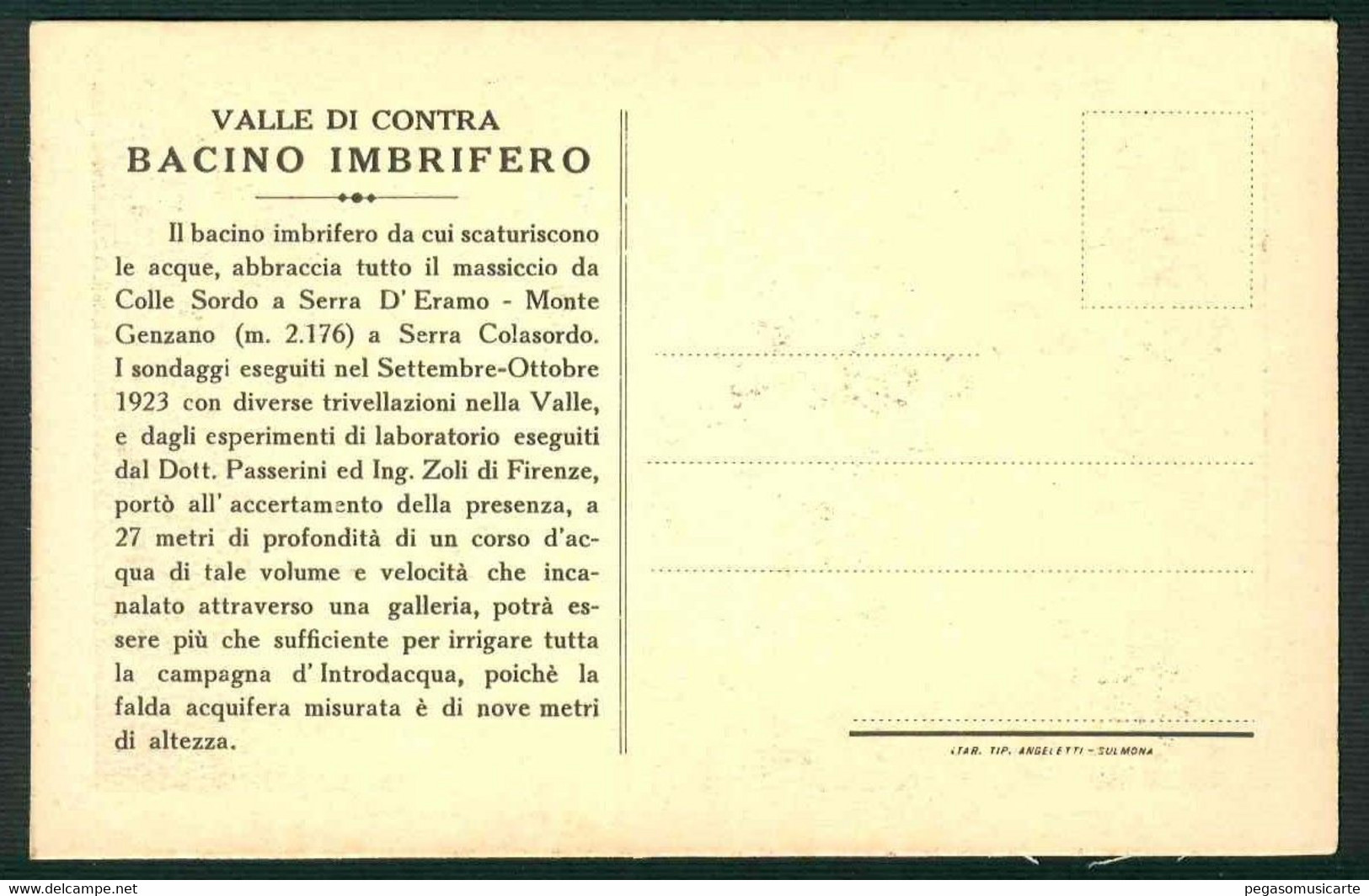 CLI193 - VALLE DI CONTRA BACINO IMBRIFERO SOPRALLUOGHI E STUDI PRIMA DELLA REALIZZAZIONE DELLA DIGA DI CONTRA - Tenero-Contra