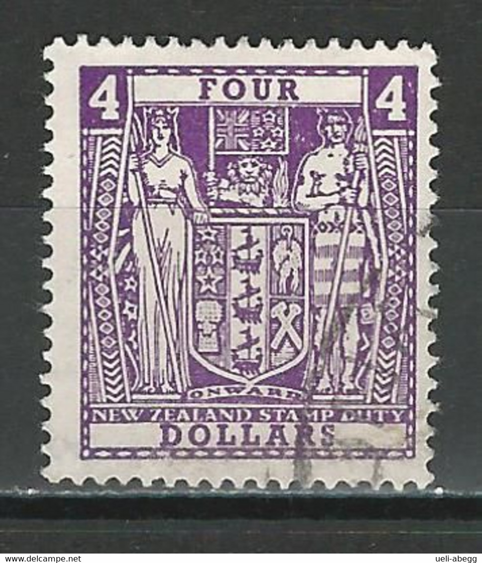 Neuseeland SG F219a, Mi St 82A Used - Postal Fiscal Stamps