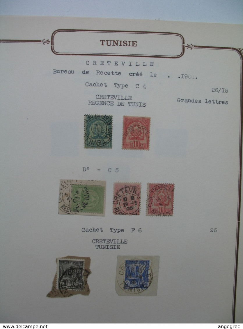 Tunisie Etude Oblitération Voir Scan  :     Creteville - Used Stamps