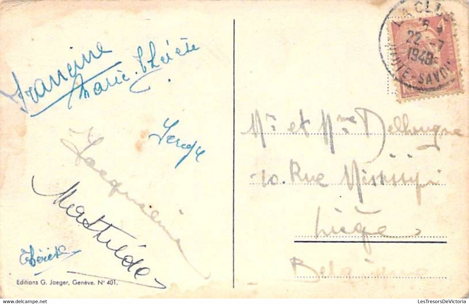Suisse - Blasons Des Cantons De Suisse - Colorisé - Edit. G. Jaeger - Oblitéré 1949  - Carte Postale Ancienne - St. Anton