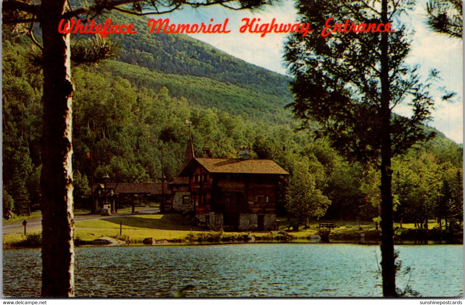 New York Adirondacks Whiteface Memorial Highway Entrance 1971 - Adirondack