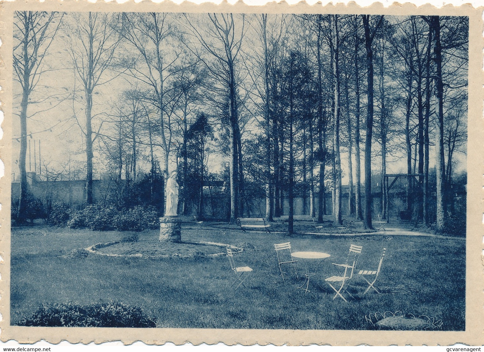 MERELBEKE STATION   PENSIONNAT DES SOEURS FRANCISCAINES    PARTIE DU JARDIN     2 SCANS - Merelbeke