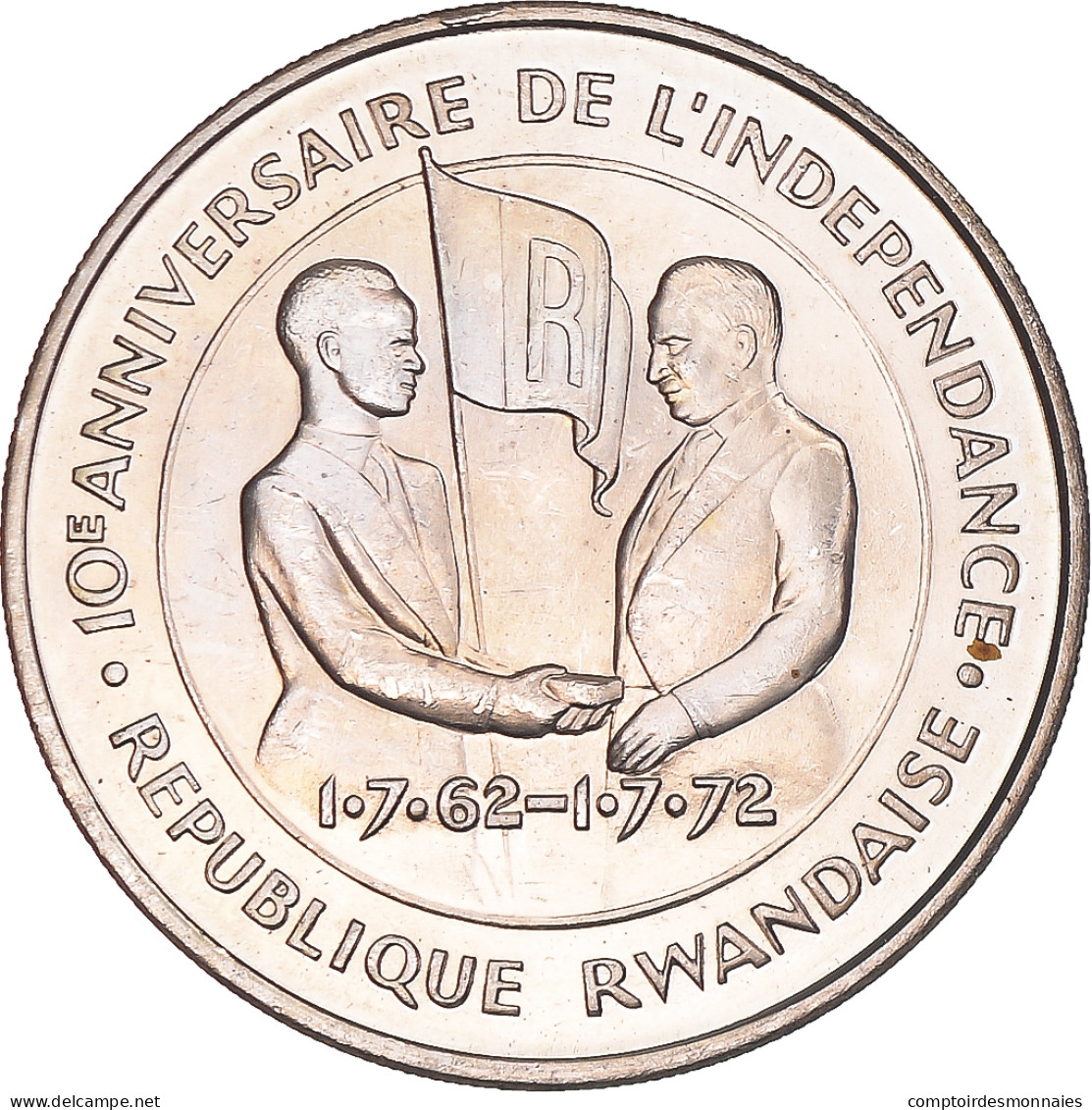 Monnaie, Rwanda, 200 Francs, 1972, SPL, Argent, KM:11 - Rwanda