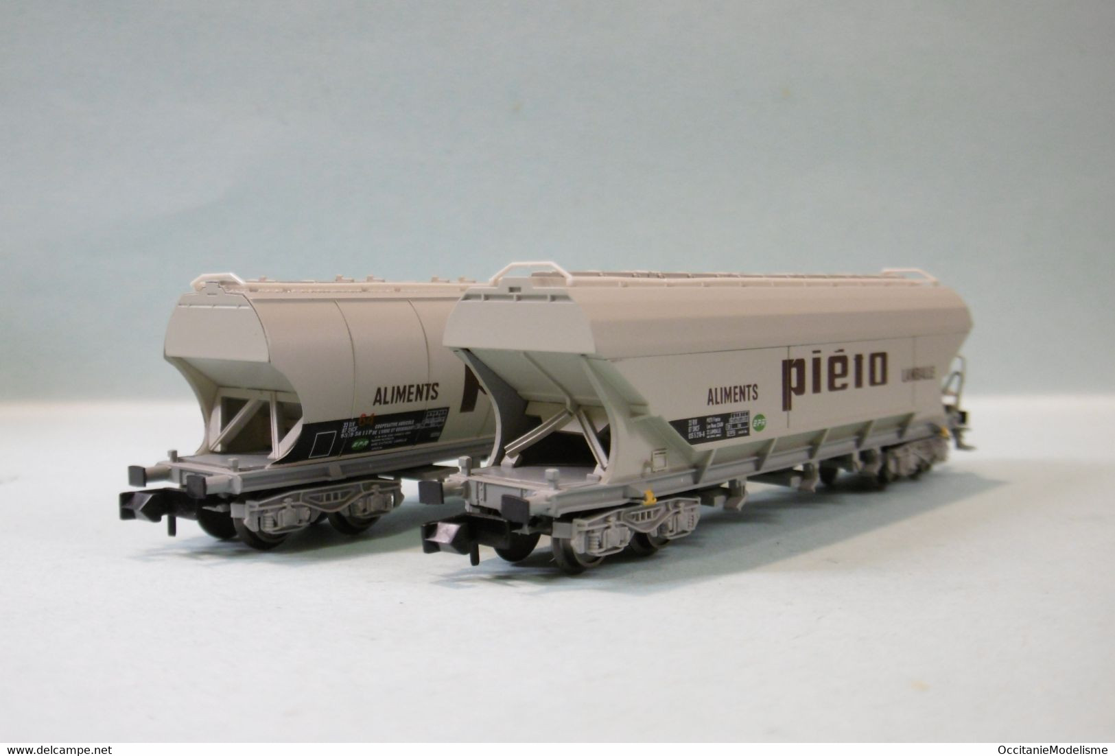 Arnold - 2 WAGONS CEREALIERS Piéto Lamballe SNCF ép. IV Réf. HN6511 Neuf NBO N 1/160 - Wagons Marchandises