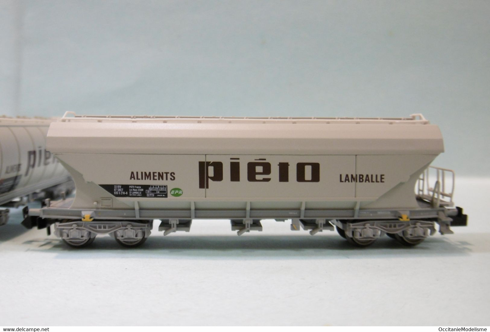 Arnold - 2 WAGONS CEREALIERS Piéto Lamballe SNCF ép. IV Réf. HN6511 Neuf NBO N 1/160 - Güterwaggons