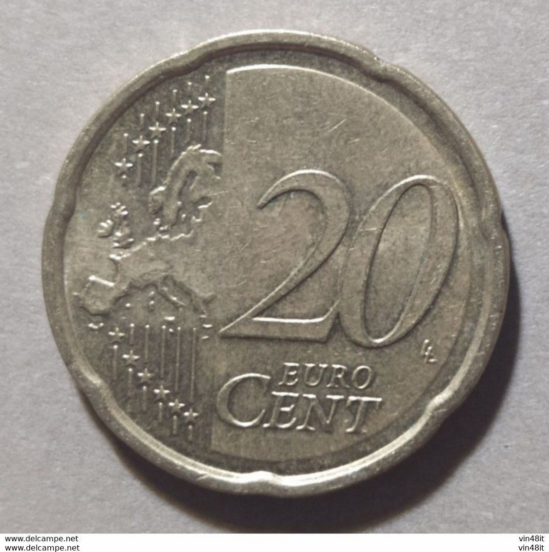 2008  -  CIPRO  - MONETA IN EURO - VALORE  20  CENTESIMI  - USATA - - Chipre