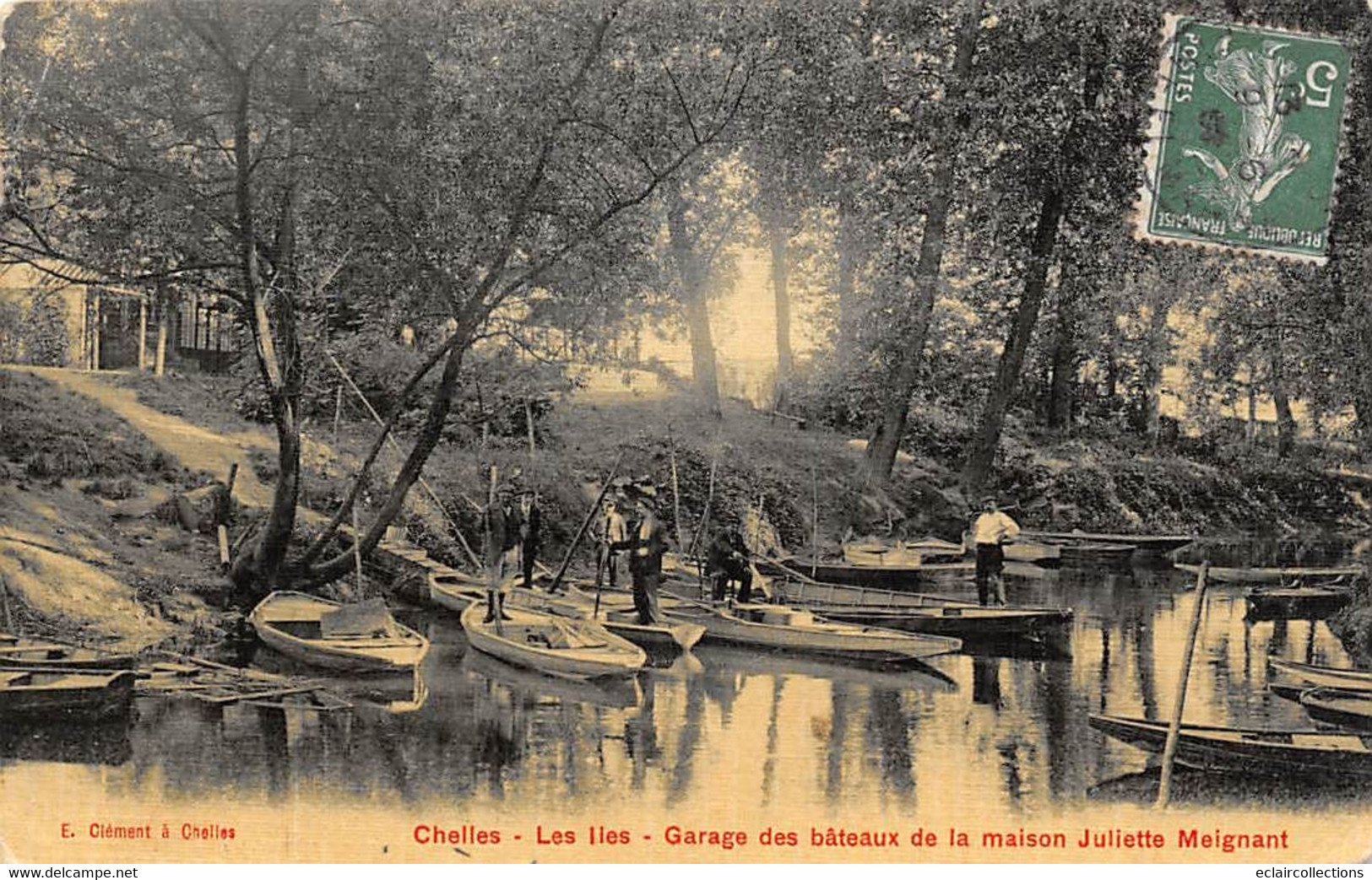 Chelles          77       Les Iles. Garage Des Bâteaux  De La Maison Julien Meignant     (voir Scan) - Chelles