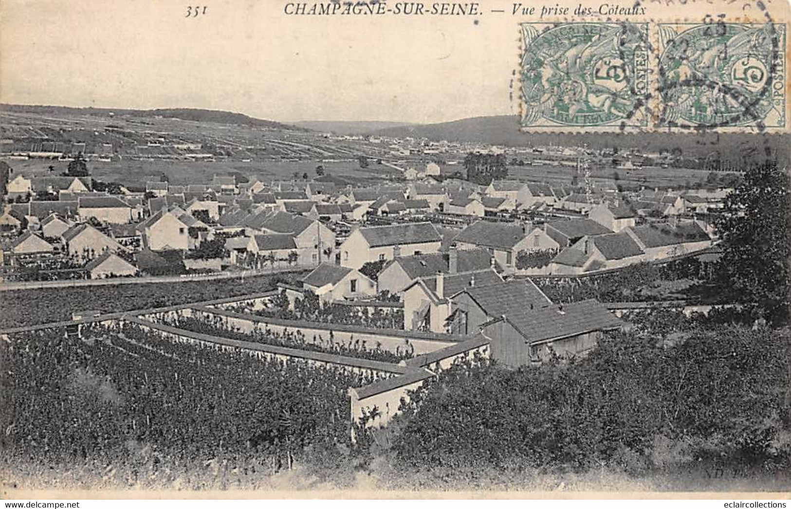 Champagne Sur Seine         77         Vue Prise Des Côteaux          (voir Scan) - Champagne Sur Seine