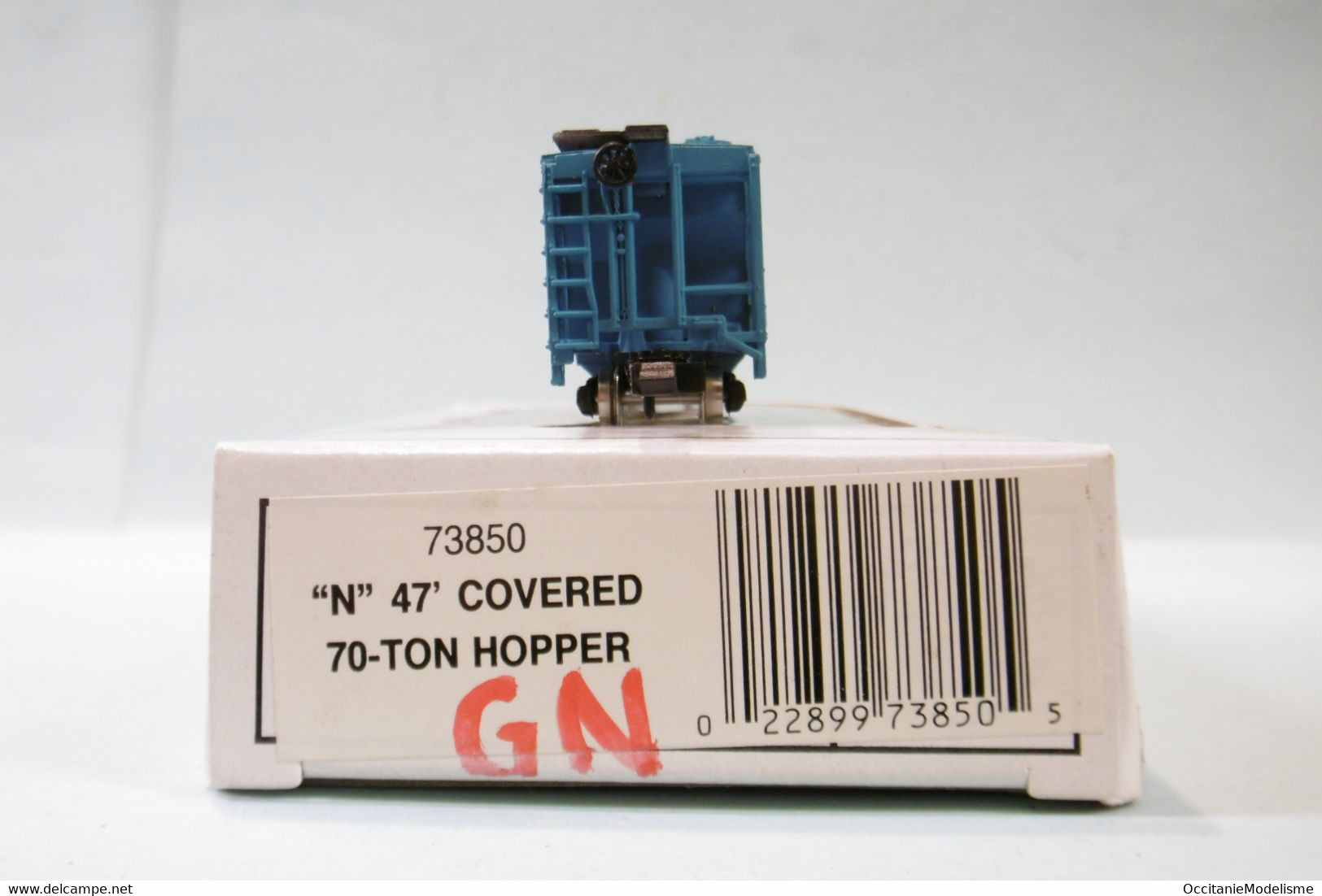 Bachmann - WAGON US 47' Covered Hopper Céréalier Great Northern Réf. 73850 BO N 1/160 - Goods Waggons (wagons)