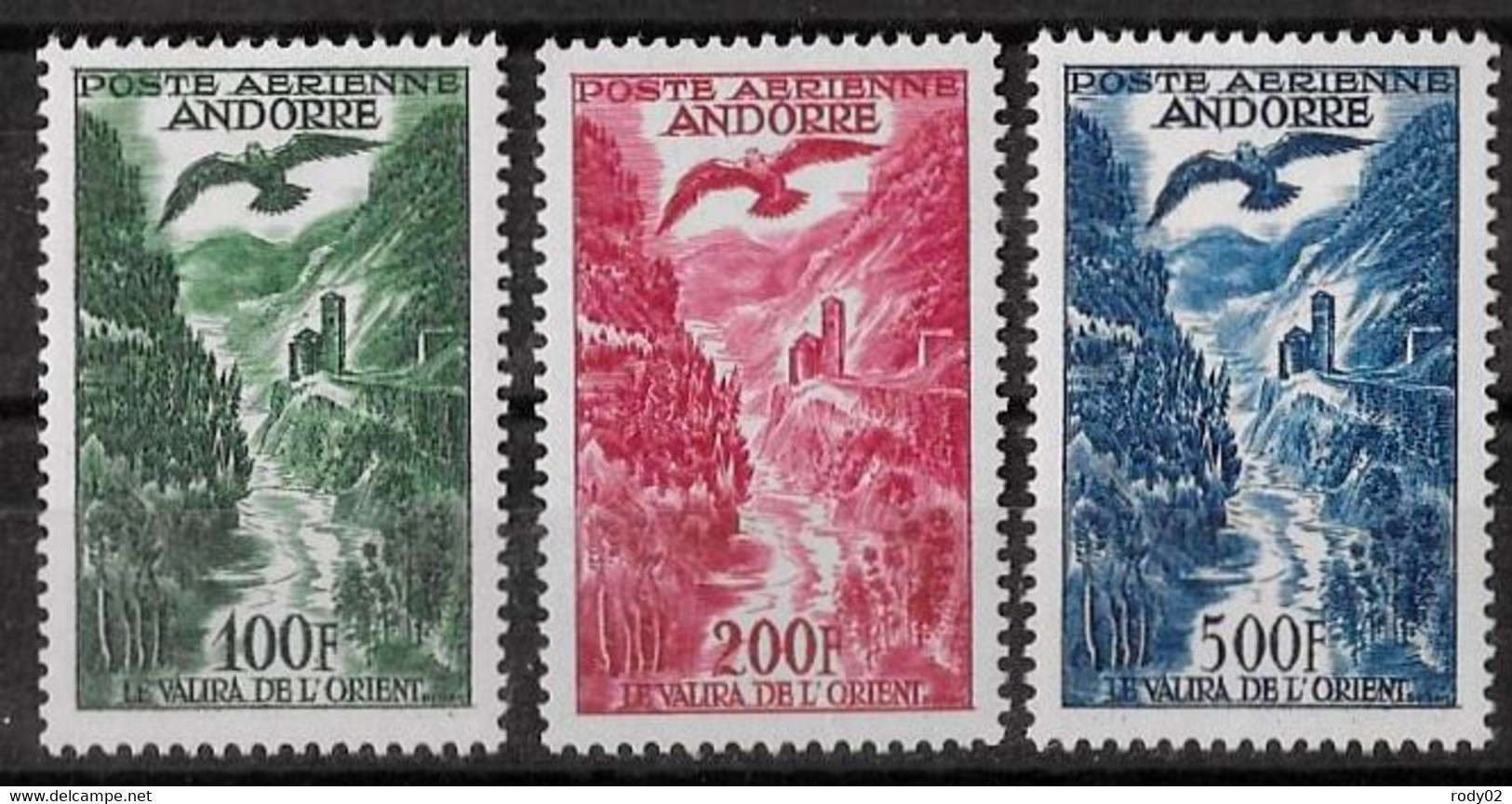 ANDORRE - PA 2 A 4 - NEUF** MNH - Poste Aérienne