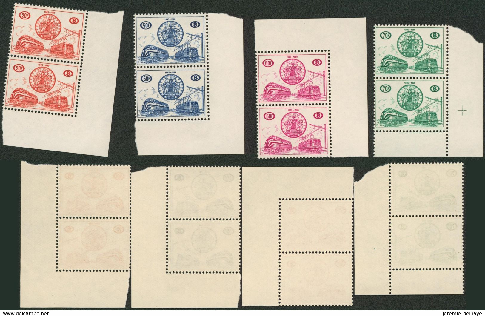 Chemin De Fer - TR369/72 En En Paire** Neuf Sans Charnières (MNH). 75e Anniversaire - Autres & Non Classés