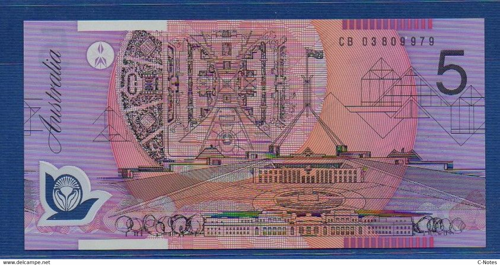 AUSTRALIA - P.57b - 5 Dollars 2003 UNC Serie CB 03 809979 - 2001-2003 (polymère)