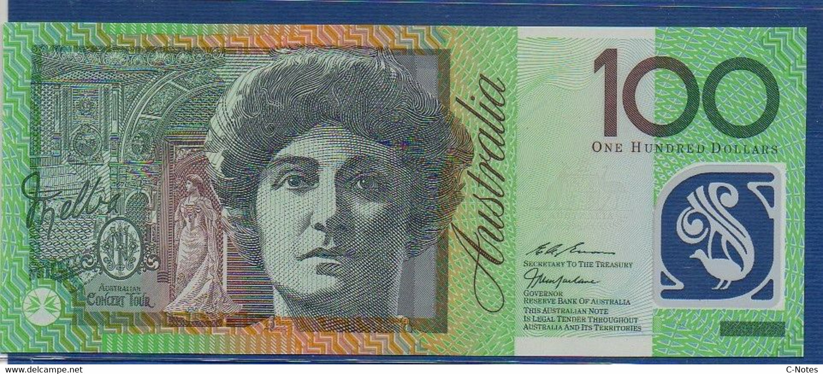 AUSTRALIA - P.55b - 100 Dollars 1999 UNC, Serie GH 99 050272 - 1992-2001 (polymeerbiljetten)
