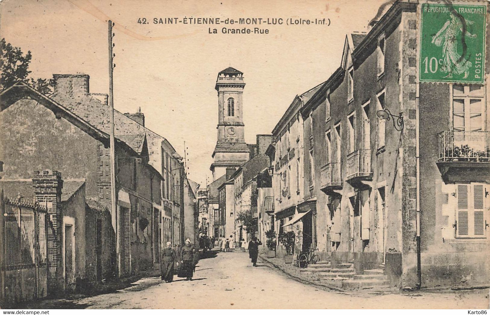 St étienne De Montluc * La Grande Rue Du Village * Villageois - Saint Etienne De Montluc