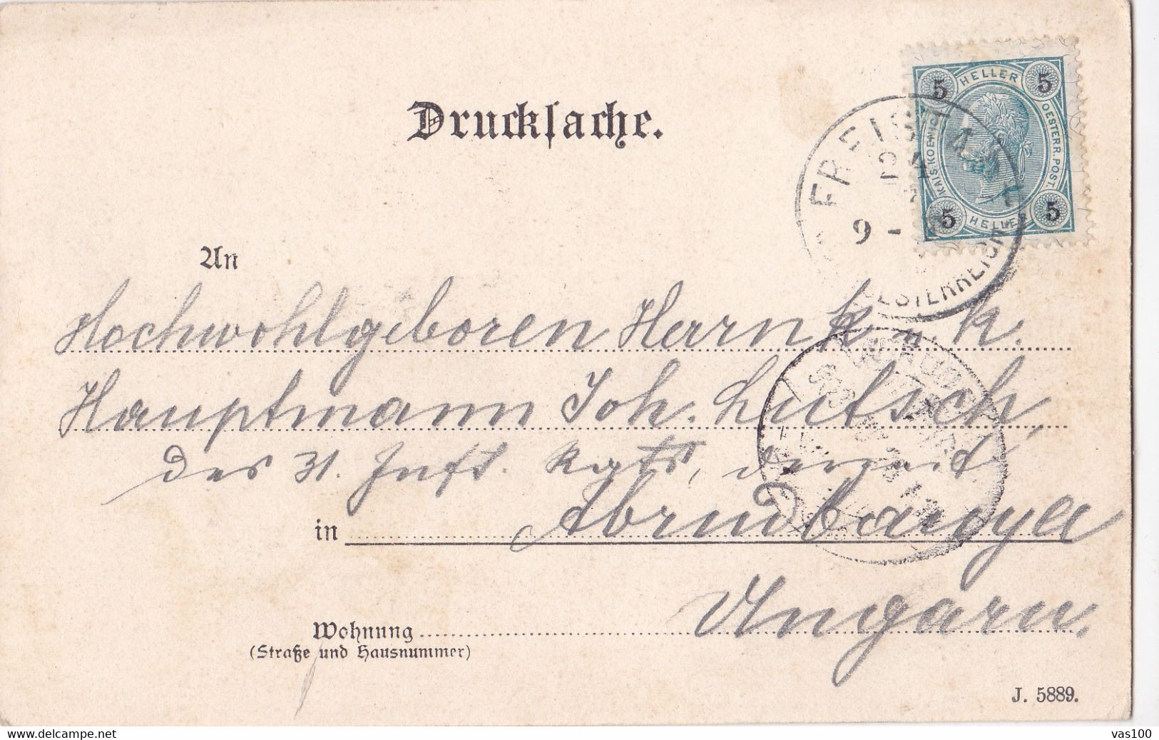 LITHO.1903 FREISTADT - OB. - OEST. - Freistadt