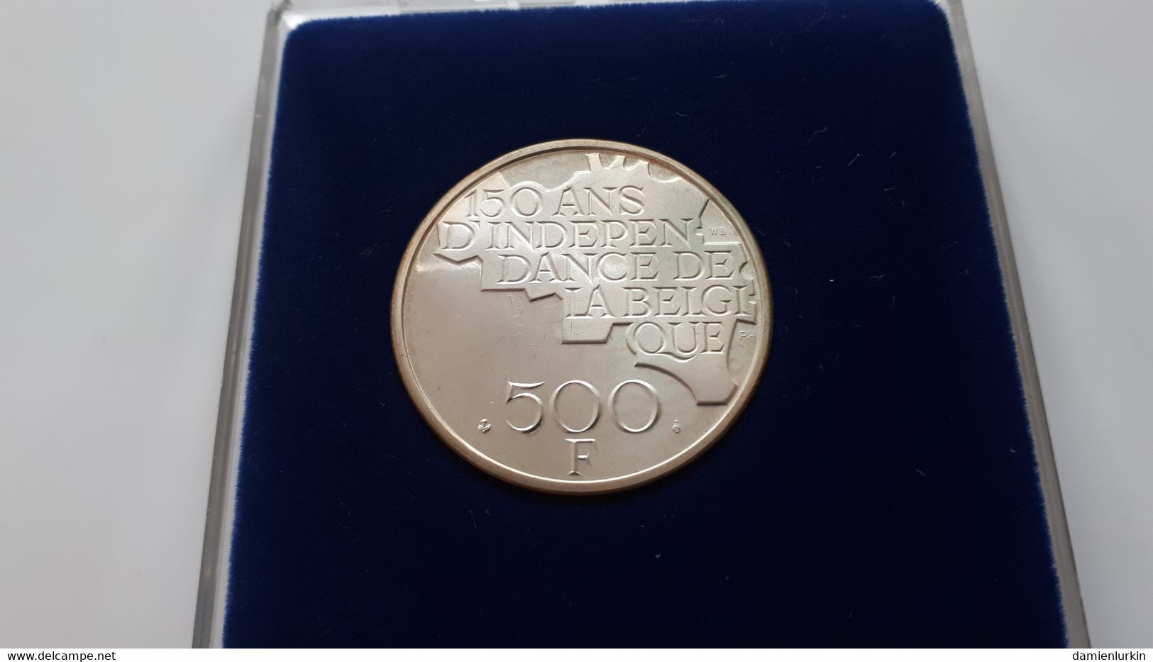 BELGIQUE BAUDOUIN 500 FRANCS QP 1830-1980 150ANS INDEPENDANCE QUALITY PROOF ARGENT/ZILVER/SILVER DANS SA BOITE D'ORIGINE - 500 Francs