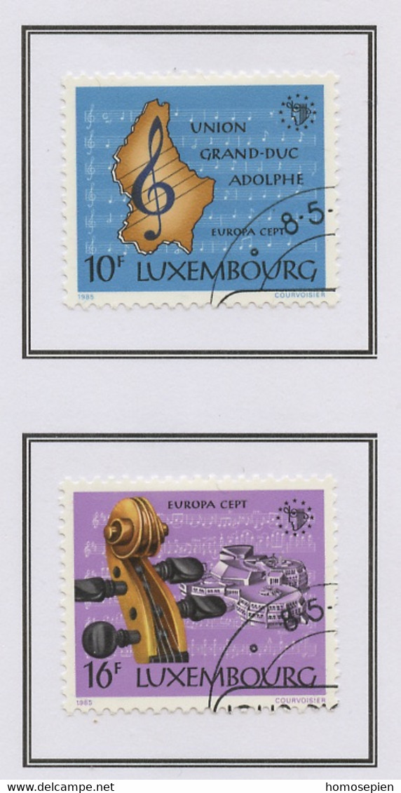 Luxembourg - Luxemburg 1985 Y&T N°1075 à 1076 - Michel N°1125 à 1126 (o) - EUROPA - Used Stamps