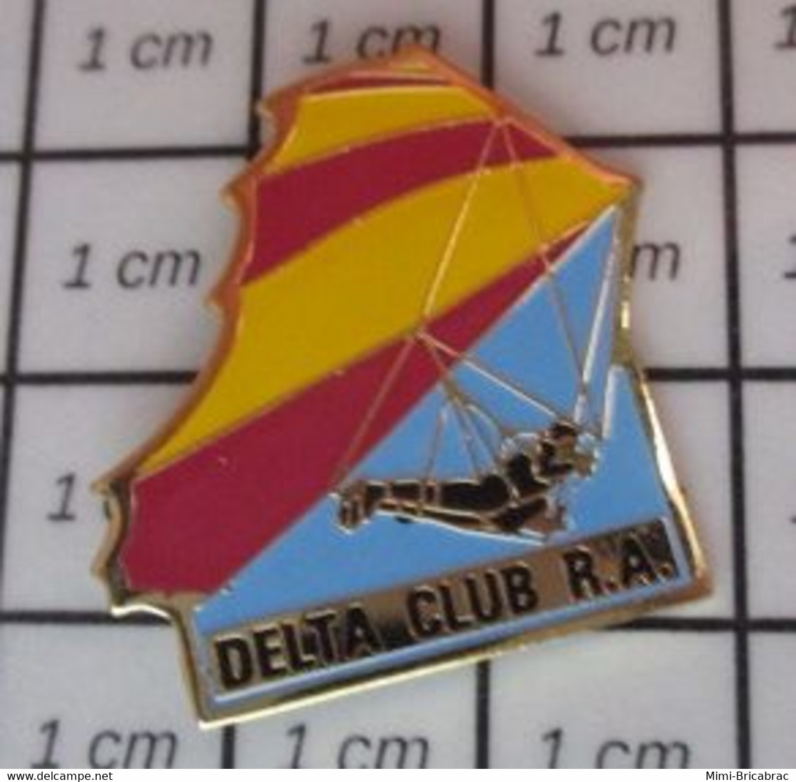 312a Pin's Pins / Beau Et Rare / SPORTS / DELTA CLUB R.A. DELTAPLANE - Fallschirmspringen