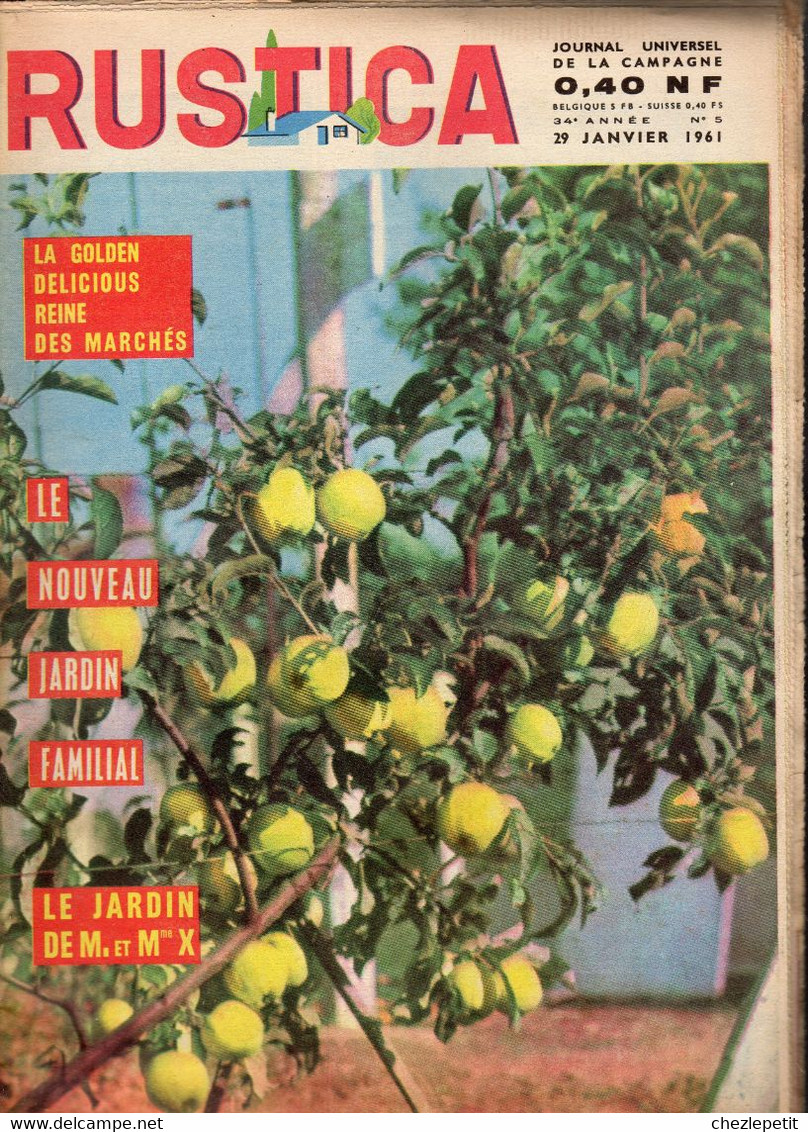 RUSTICA N°5 1961 Hibiscus Muguet Melon Pigeon Vintage French Gardening Magazine - Garten
