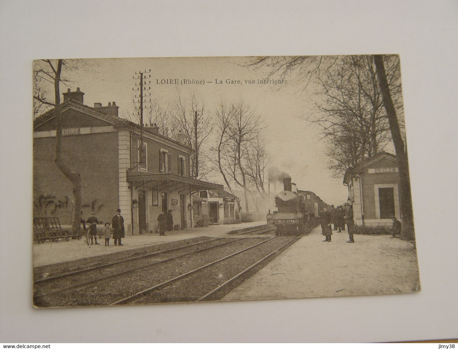 RHONE-LOIRE-LA GARE VUE INTERIEURE TRAIN-ANIMEE - Loire Sur Rhone