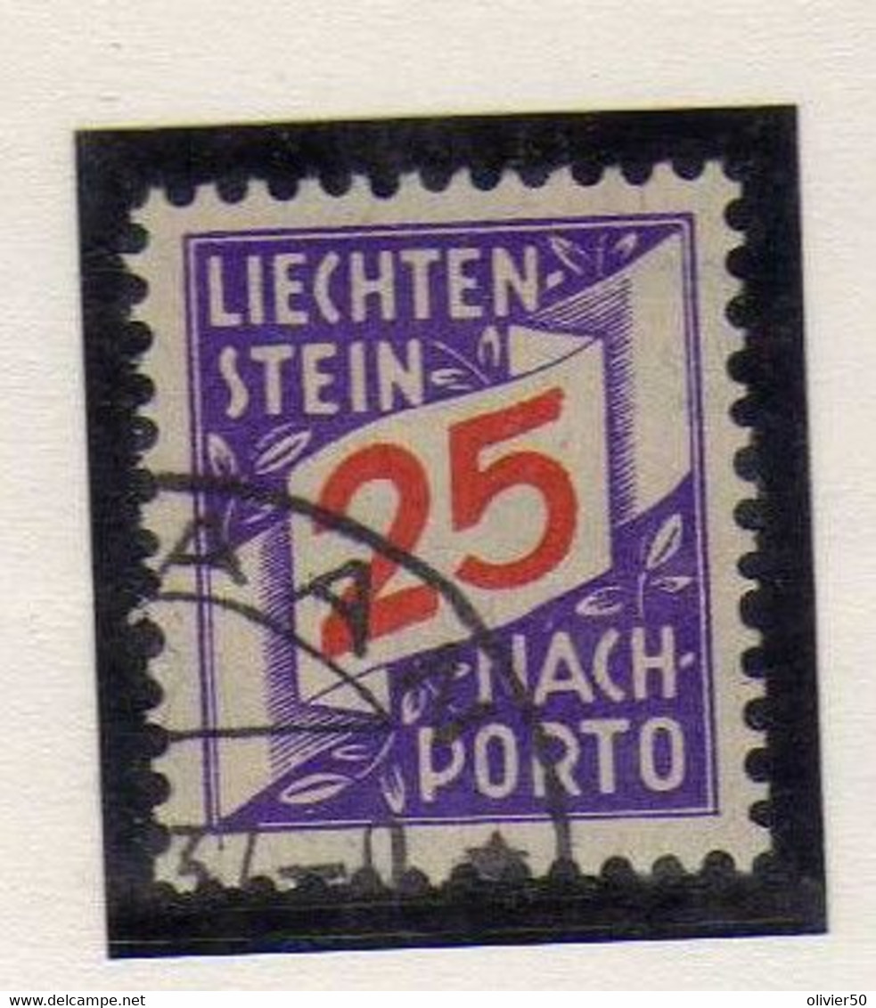 Liechtenstein -  1928 -   25 R. Timbre-Taxe - Oblitere - Taxe