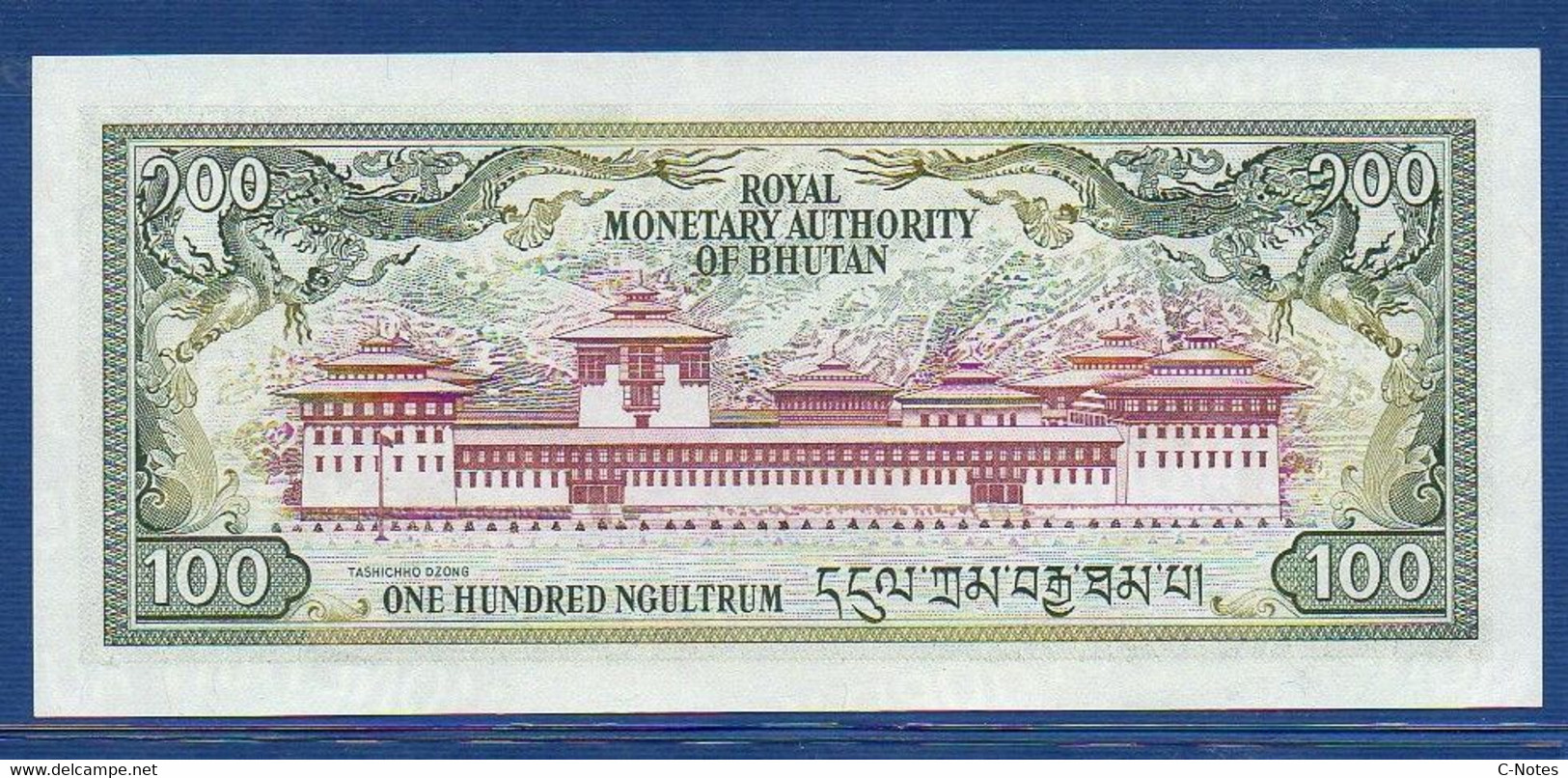 BHUTAN - P.18b - 100 Ngultrum ND (1992) UNC,  Prefix GB 0658939 - Bhutan