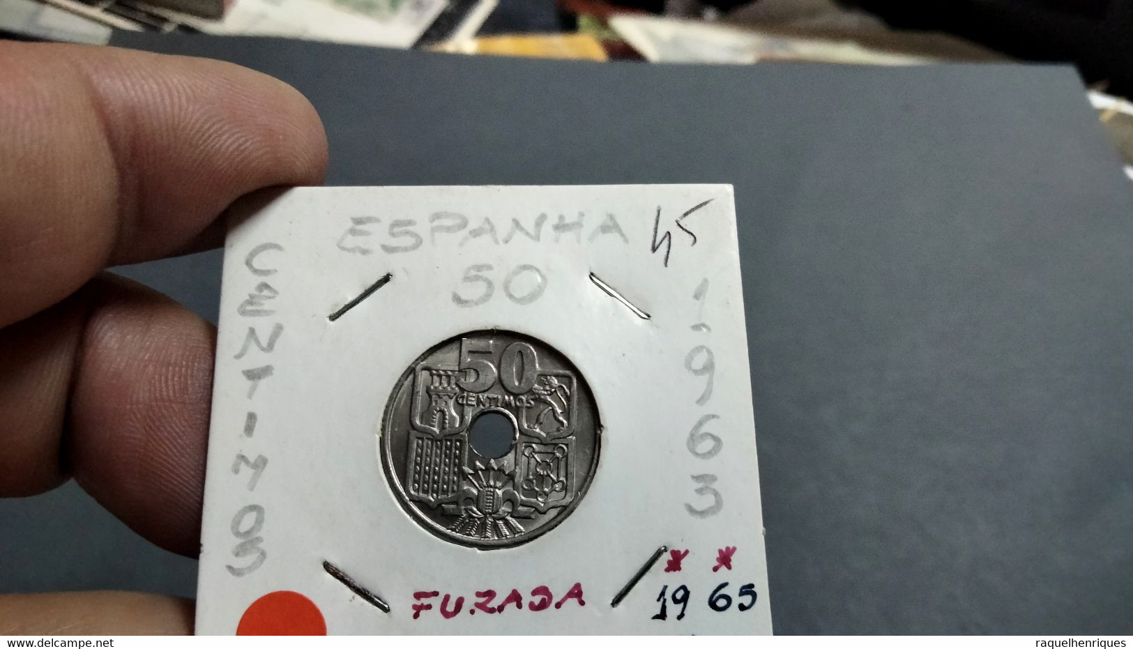 SPAIN 50 CENTIMOS 1963 (65) KM# 777 UNC (G#51-45) - 50 Céntimos