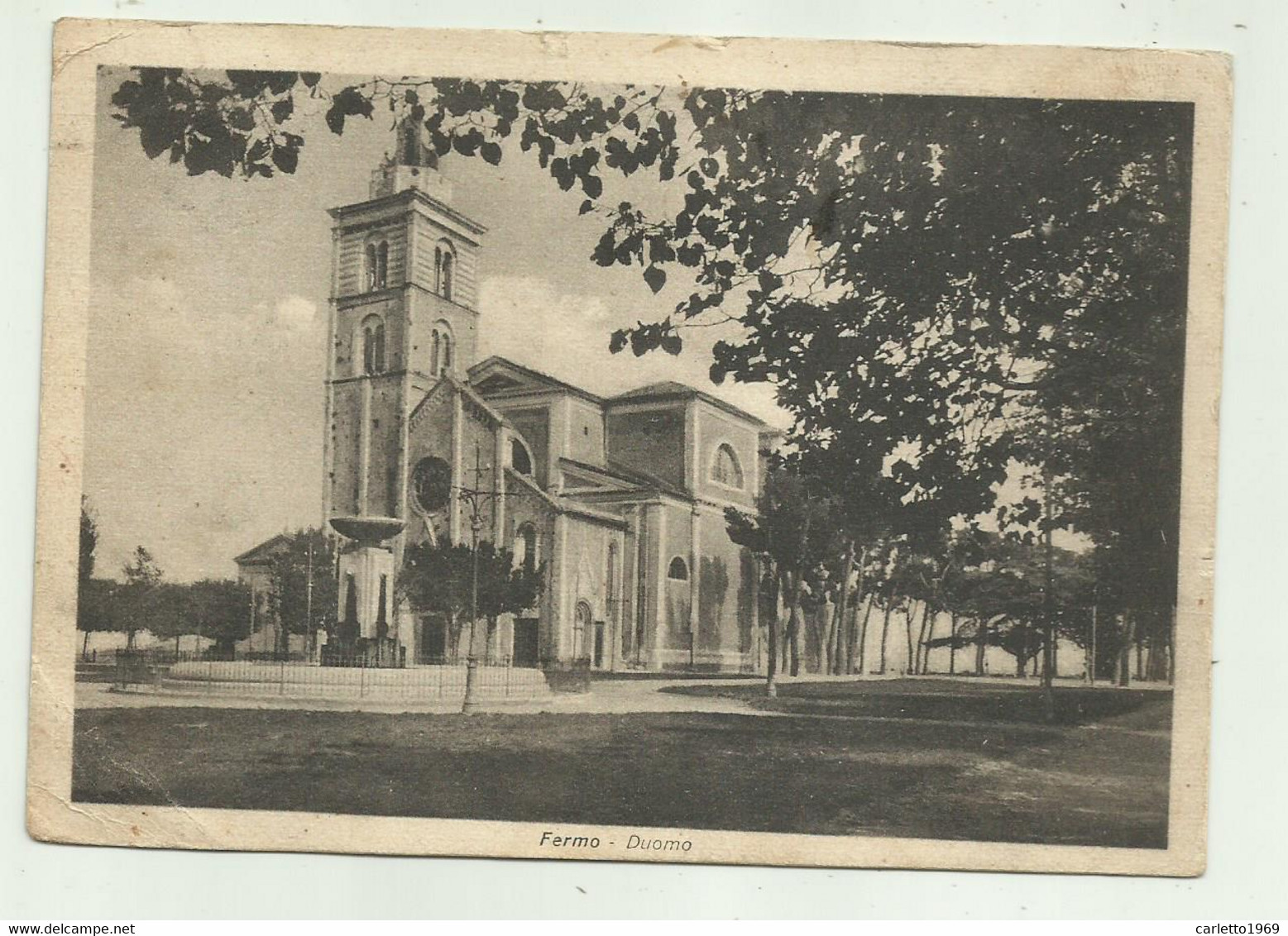 FERMO - DUOMO 1938   - VIAGGIATA FG - Fermo