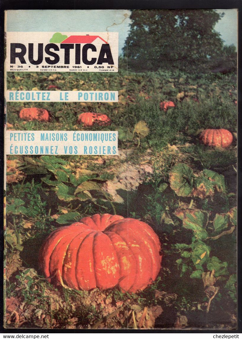 RUSTICA N°36 1961 Potiron Pêcher Rosiers Chasse Pêche French Gardening Magazine - Garten