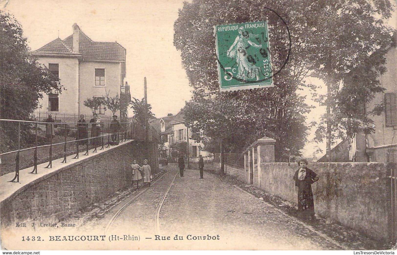 FRANCE - 90 - BEAUCOURT - Rue Du Courbot  - Carte Postale Ancienne - Beaucourt