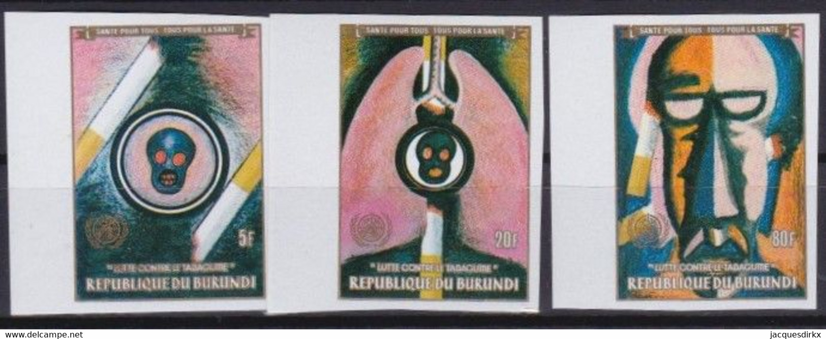 Burundi   .   OBP  . 963/965  .  Ongetand    .  **    .    Postfris .  /  .   Neuf SANS Charnière - Unused Stamps