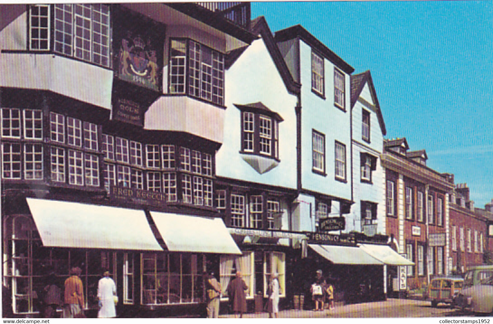 EXETER MOL'S COFFEE HOUSE, CAR, PEOPLE - Exeter