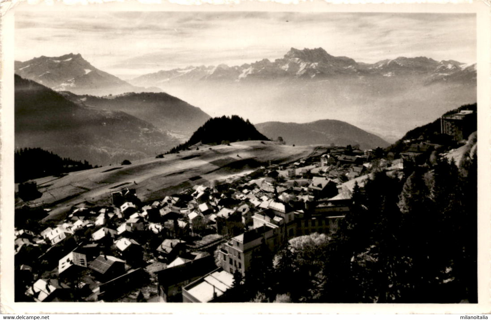 Leysin - Dents Du Midi Et Dents De Morcles (753) * 10. 8. 1962 - Morcles