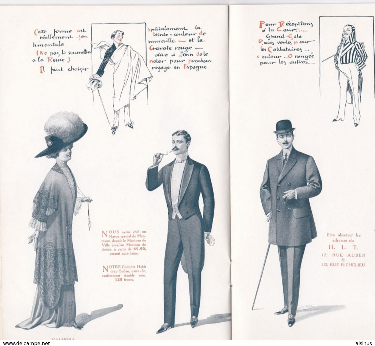 MODE 1909 - UNE INDISCRETION ROYALE  - EDOUARD VII - ECHANTILLON D'ETOFFE ROYALE - HIGH-LIFE TAILOR HABILLE - Littérature