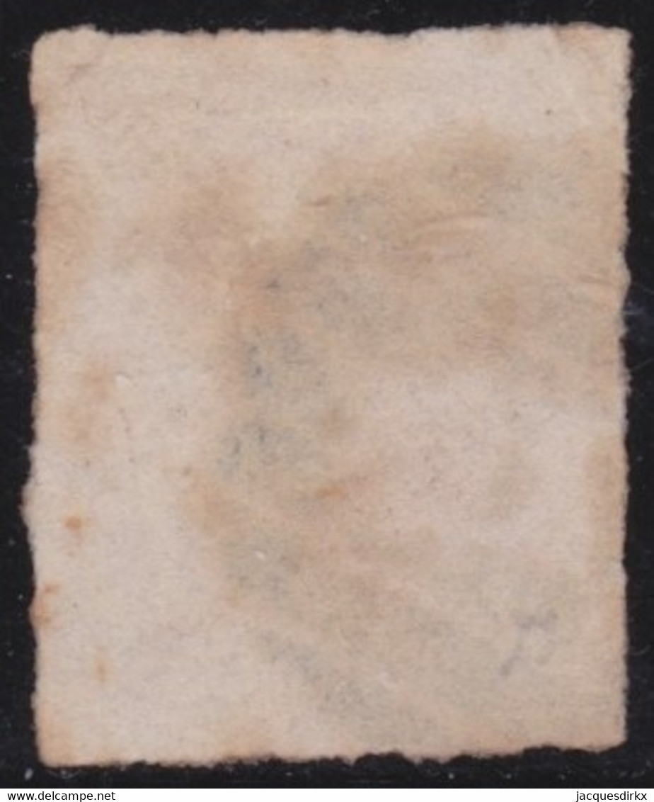 Belgie   .   OBP     .   5  (2 Scans)   .    O     .    Gebruikt   .   /   .   Oblitéré - 1849-1850 Medallions (3/5)