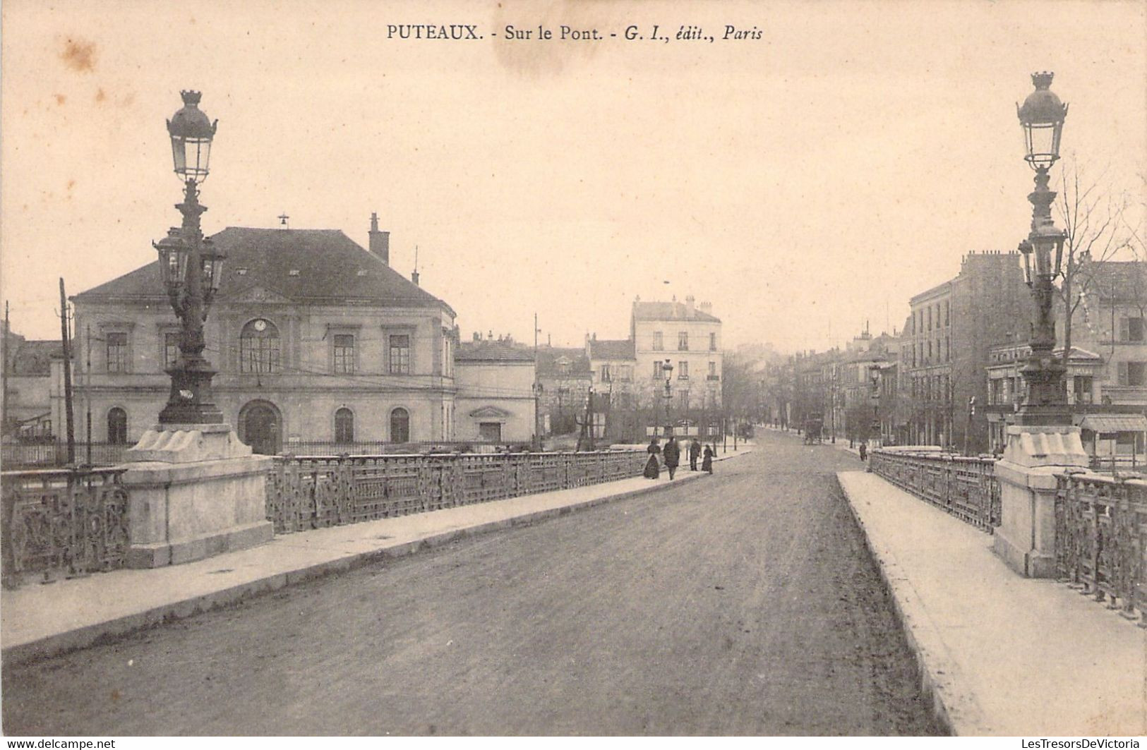 FRANCE - 92 - PUTEAUX - Sur Le Pont - GI Edit  - Carte Postale Ancienne - Puteaux