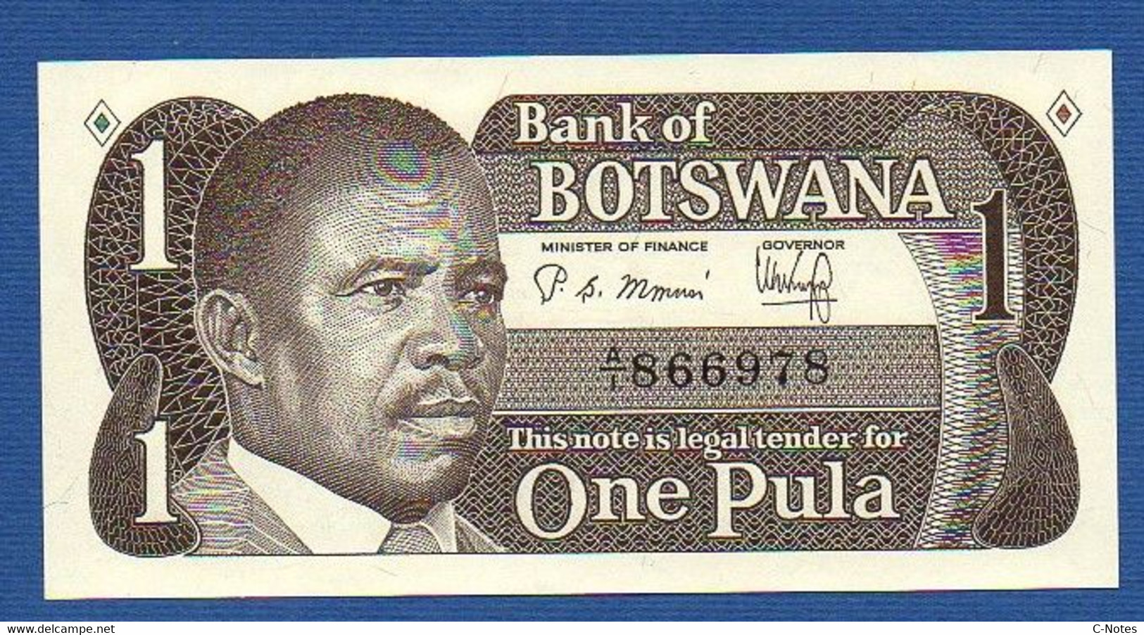 BOTSWANA - P. 6a –  1 PULA Nd (1983) UNC Prefix A/1 866978 - Botswana