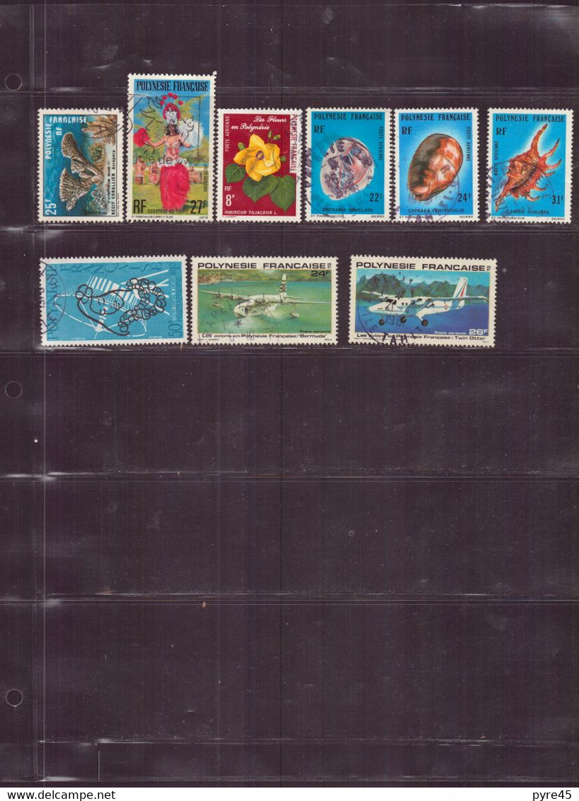Polynésie, Lot De 36 Timbres, Principalement Oblitérés - Collections, Lots & Series