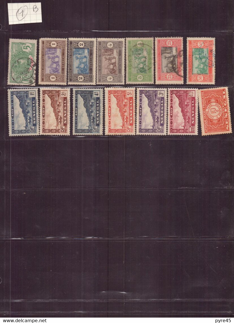 Sénégal, 1892/93-1944, Lot De 14 Timbres Principalement Oblitérés - Other & Unclassified