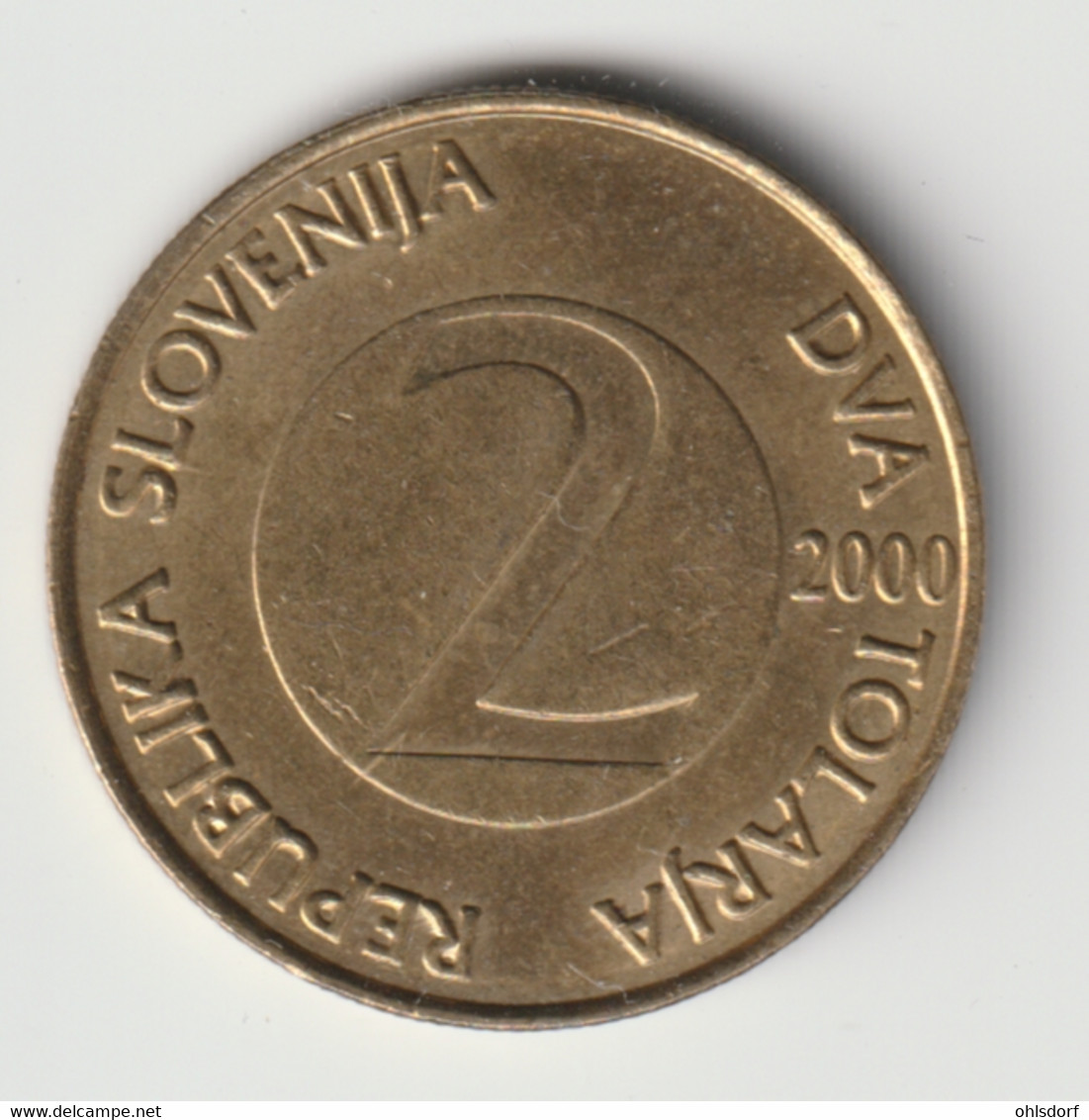 SLOVENIA 2000: 2 Tolarja, KM 5 - Slovénie