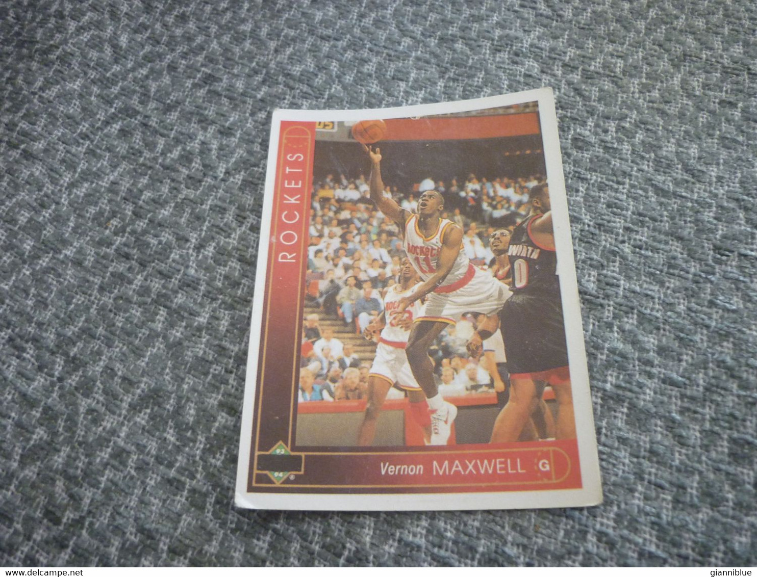 Vernon Maxwell Houston Rockets Basket Basketball '90s Rare Greek Edition Card - 1990-1999