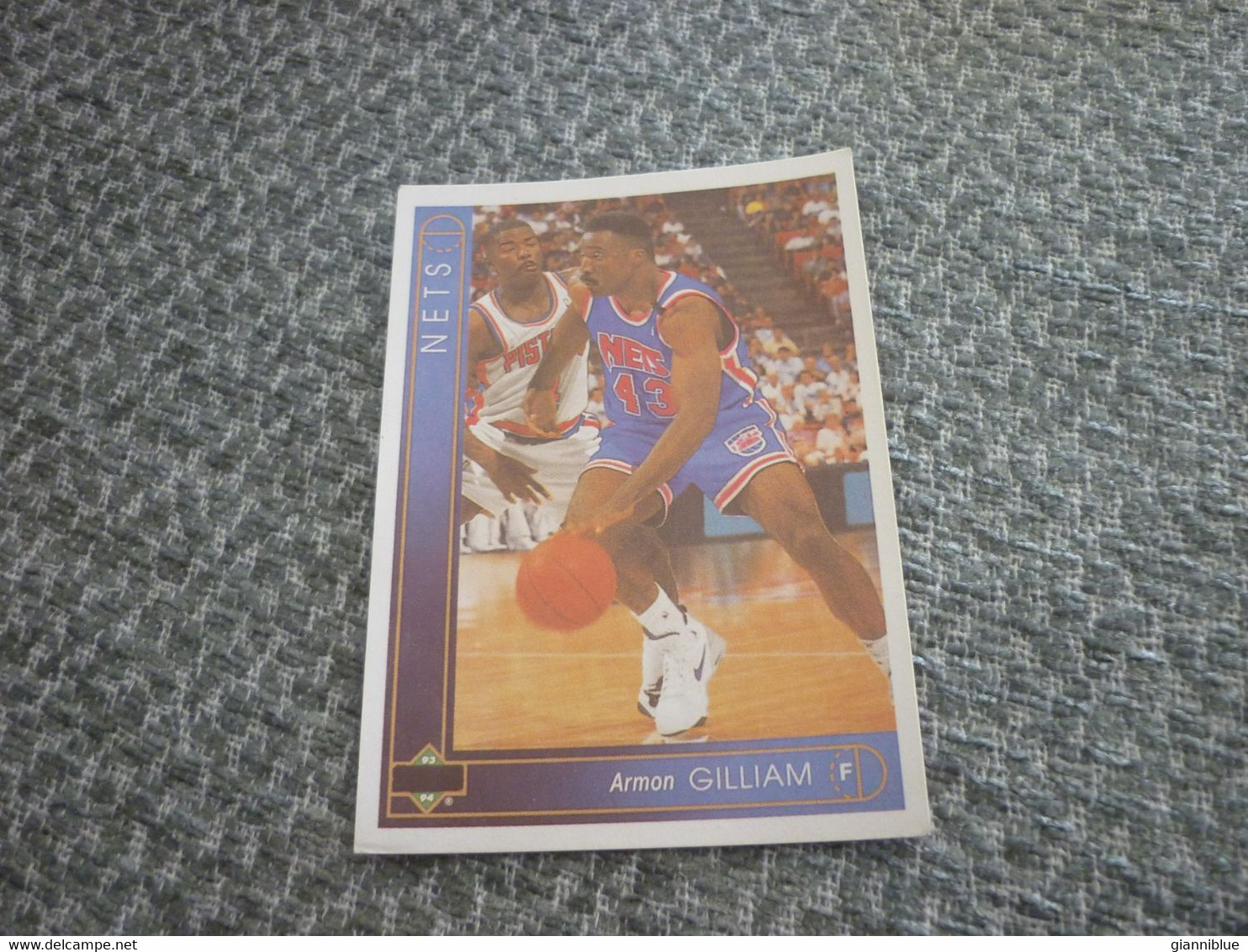 Armon Gilliam New York Nets Basket Basketball '90s Rare Greek Edition Card - 1990-1999