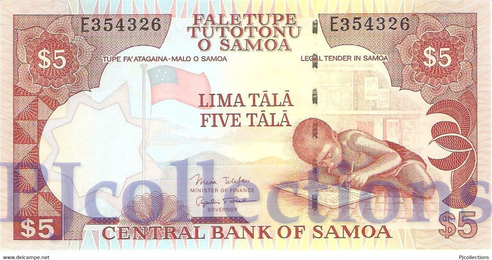 SAMOA 5 TALA 2002 PICK 33b UNC - Samoa