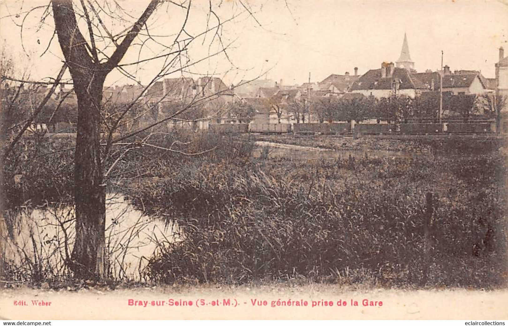 Bray Sur Seine           77          Vue Générale Prise De La Gare       (voir Scan) - Bray Sur Seine