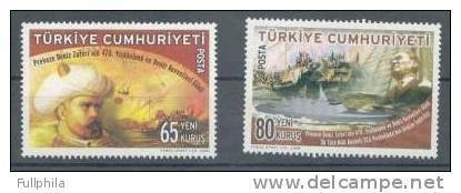 2008 TURKEY 470TH ANNIVERSARY OF PREVEZE NAVAL VICTORY AND NAVAL FORCES DAY MNH ** - Neufs