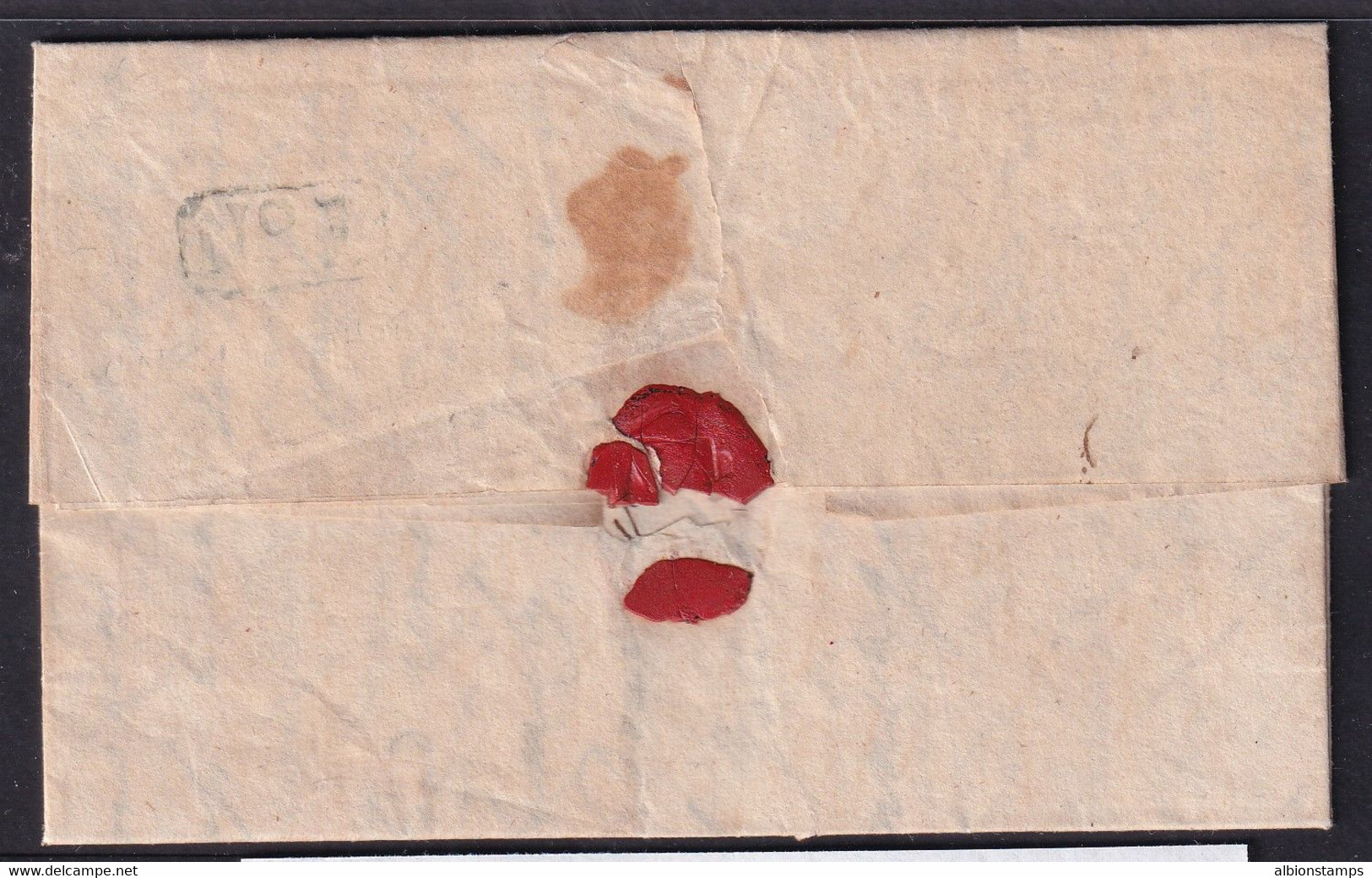 Bristol Penny Post 1816 Cumberland Place To Salop Folded Letter - ...-1840 Vorläufer